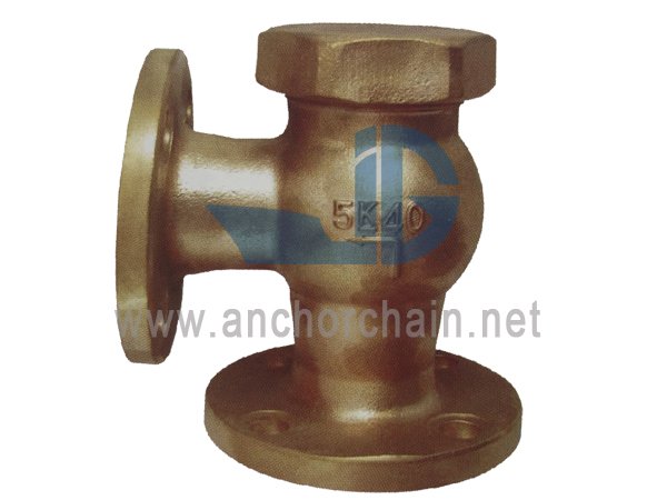 JIS F 7416 Bronze 5K Подъемные обратные угловые клапаны (тип Union Bonnet)