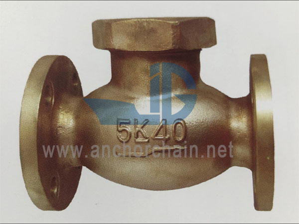 JIS F 7417 Bronze 16K Подъемные обратные шаровые клапаны (тип с соединительной крышкой)
